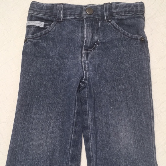 18m ((5/$20) Calvin Klein Straight Leg Stretch Jeans - Picture 4 of 16